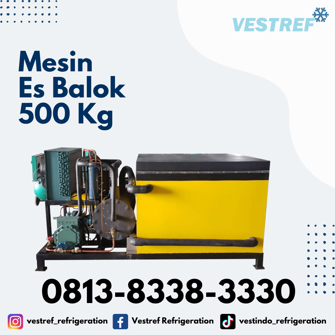 Mesin es balok kapasitas 500 kg