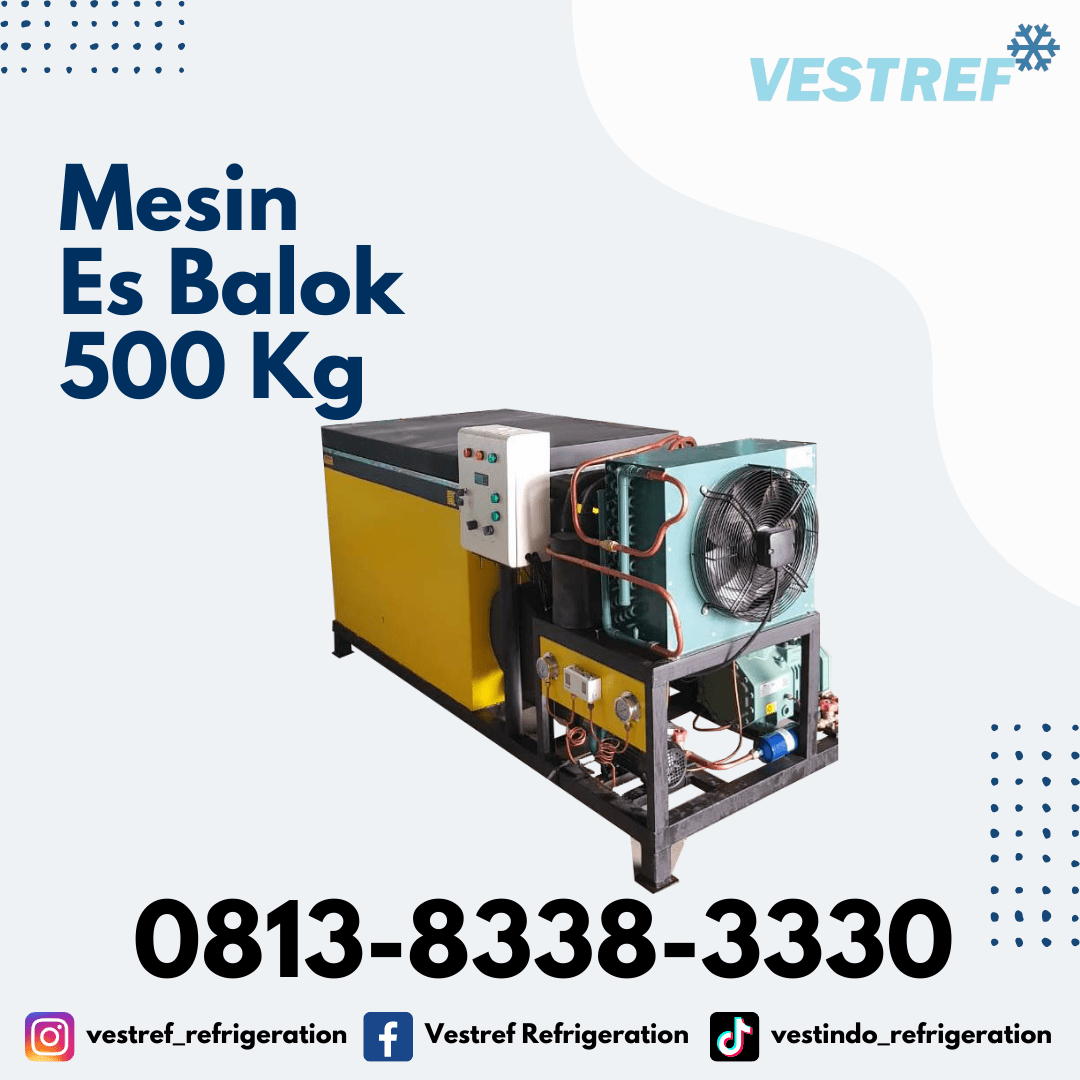 Mesin es balok kapasitas 500 kg
