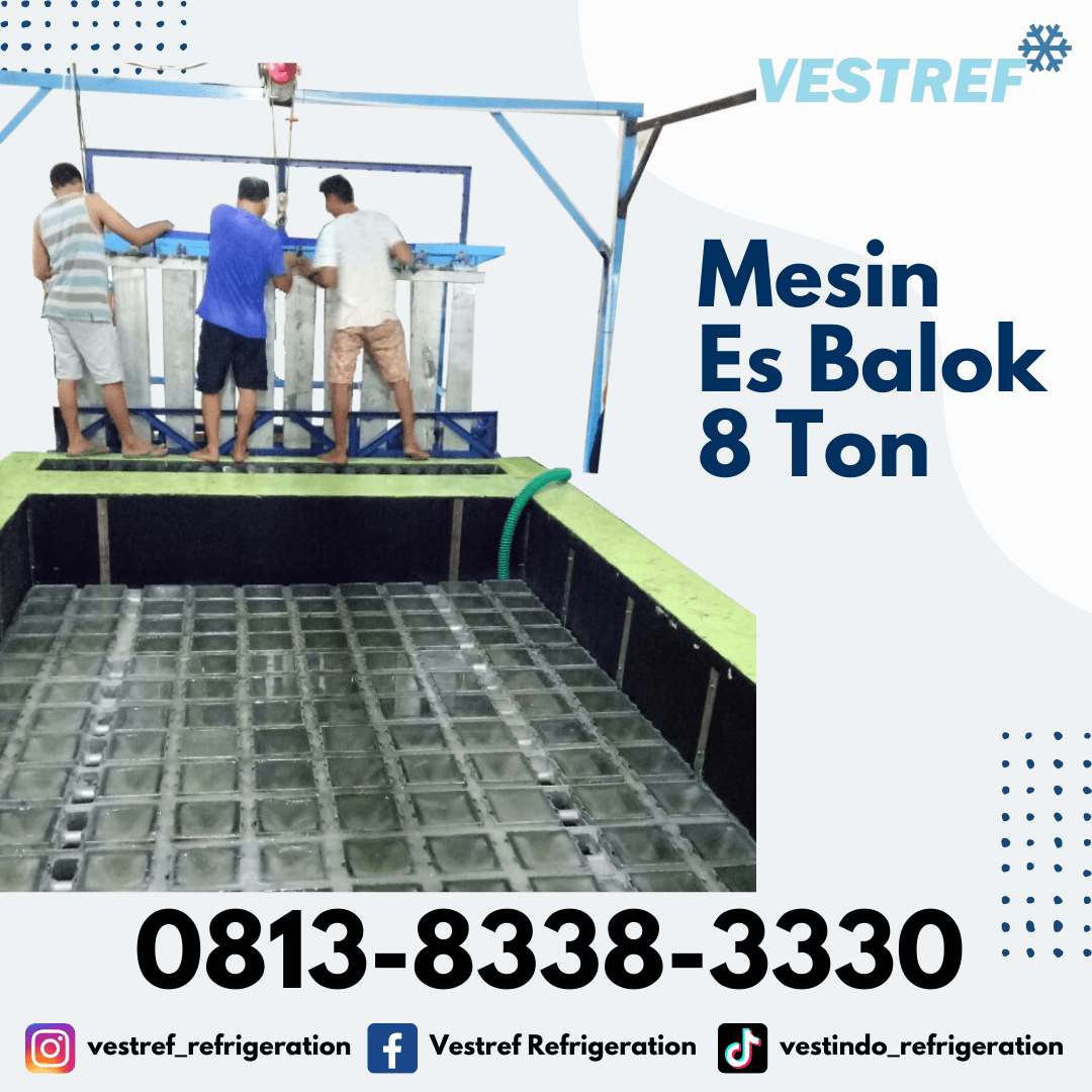 Mesin es balok kapasitas 8 Ton