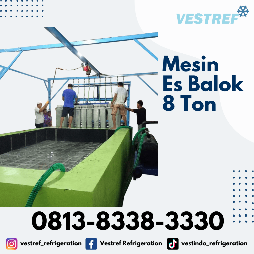Mesin es balok kapasitas 8 Ton